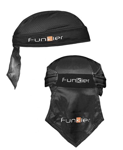 BICYCLE PARTS - BANDANA - FUNKIER ADRIA, 100% POLYESTER, BLACK, LARGE