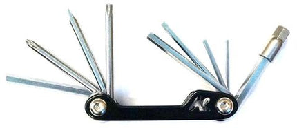 BICYCLE PARTS - MULTI - TOOL, FOLDABLE TYPE, 10 FUNCTIONS, 2/2.5/3/4/5/6/8/ - /+/T25