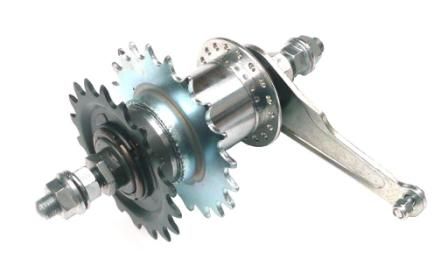 COASTER Hub For Trike With 19T Sprocket Silver Metal Bicycle Wheel Hubs & Drivetrain Parts