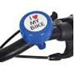 BICYCLE PARTS - I LOVE MY BIKE BELL BLUE, FITS 22.2MM DIAMETER HANDLEBAR, BLUE - OXFORD PRODUCT