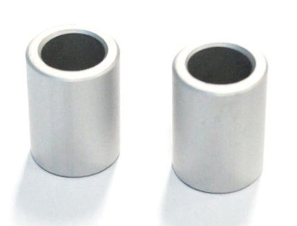 BICYCLE PARTS - REAR SPACERS 12 X 8.05 X16.5MM; SILVER, SOLD IN PAIRS
