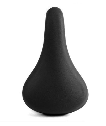 BICYCLE PARTS - SADDLE, JUNIOR VINYL TOP, PLAIN BLACK COLOR, . L:240 W:130MM , QUALITY DDK PRODUCT MADE IN TAIWAN