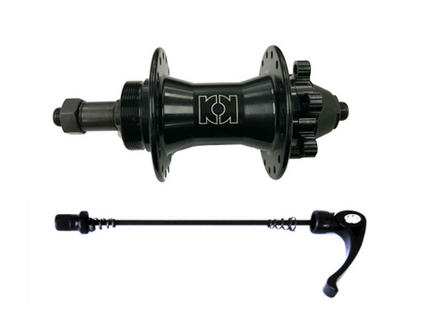 BICYCLE PARTS - HUB , ALLOY, 32H SCREW ON, MULTISPEED, QR, DISC 6 BOLT BLACK (135MM OLD)