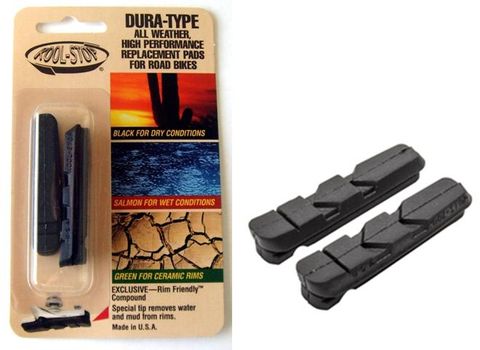 BICYCLE PARTS - BRAKE PADS - KOOL STOP DURA TYPE INSERT BLACK KS - DURAB