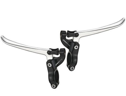 Tektro Brake Levers For Flat Bar Road Bikes 22.4mm Clamp 3 Finger Type Alloy Silver Black Cycling Parts For Caliper Mini V Brakes Sold In Pairs FL750