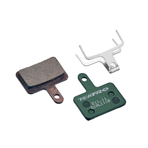Tektro Disc Brake Pads E11.11 Organic Compound For 2 Piston Caliper With Return Spring Green Color 5mm Thick Bicycle Cycling Components