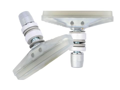 BICYCLE PARTS - BRAKE PADS - KOOL STOP FLATLAND THREADED CLEAR KSFLTCL