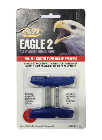 BICYCLE PARTS - BRAKE PADS - KOOL STOP EAGLE 2 BLUE CANTI KSEC2BLU