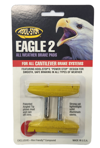 BICYCLE PARTS - BRAKE PADS - KOOL STOP EAGLE 2 YELLOW CANTI KSEC2Y