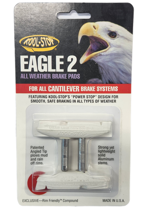 BICYCLE PARTS - BRAKE PADS - KOOL STOP EAGLE 2 WHITE CANTI KSEC2W