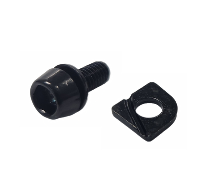 BICYCLE PARTS - CABLE ANCHOR BOLT AND PLATE, FOR RD - M350/T350 REAR DERAILLEUR - (SOLD INDIVIDUALLY) - QUALITY TEKTRO PART