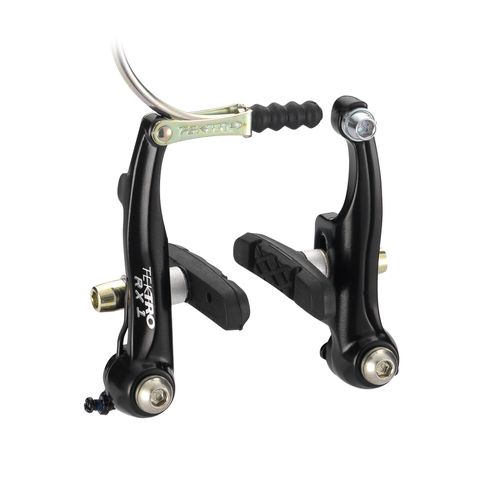 BICYCLE PARTS - MINI - V BRAKE SET, ALLOY, BLACK., 85MM ARMS, FOR ONE WHEEL, QUALITY TEKTRO PRODUCT