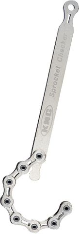 KMC Sprocket Checker Wear Indicator Tool For Bicycles, Steel, Quick And Safe Measurement, Essential Cycling Maintenance Accessory