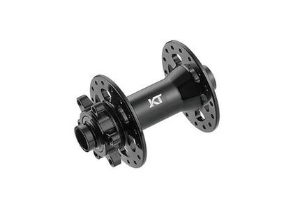 BICYCLE PARTS - HUB KT BRAND – FRONT - 15MM T/A BOOST (110MM OLD) - 6 BOLT DISC - 32H - SEALED BEARINGS - ANOD BLACK - W/KT LOGO