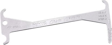KMC Chain Checker Bicycle Tool Steel Wear Gauge Measure Chain Stretch Accurately Essential Cycling Accessory For Pro Mechanics Enthusiasts