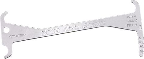 KMC Chain Checker Bicycle Tool Steel Wear Gauge Measure Chain Stretch Accurately Essential Cycling Accessory For Pro Mechanics Enthusiasts