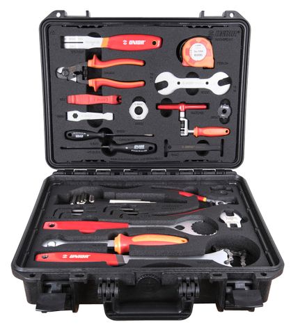 BICYCLE PARTS - UNIOR SET OF TOOLS 34 PCS - PRO HOME SET - INCLS HARDCASE 629070 BICYCLE TOOLS, 