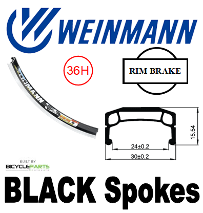 Mach1 Weinmann DM30 36H 20 Inch Black Bicycle Wheel Rim Front Novatec Hub Mach 1 Spokes