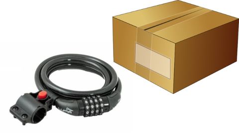 Luma Resettable Combination Lock 12mm X 1800mm With Bracket For Secure Bicycles, Durable Security Cable