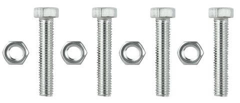 BICYCLE PARTS - BOLT M8, 45MM, SUITS INDUSTRIAL TRIKE REAR GUARDS, FULL THREADED, C.P. (BAG 4)