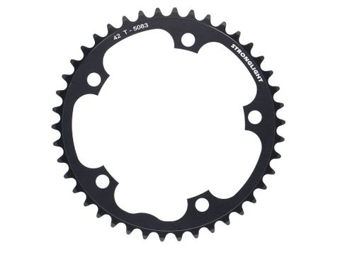 Stronglight 42T Road Chainring Black 130 BCD 5 Arms 9/10 Speed Cycling Crankset Component