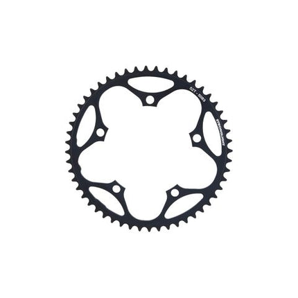 Stronglight 52T Road Chainring Black 5-Arm 130 BCD Outer 9/10 Speed Cycling Component For Performance Road Bikes - Durable Aluminum Alloy