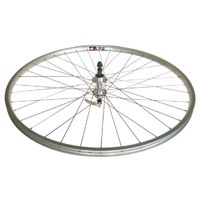 Alex Rims ALEX AP Silver 27x1 1/4 Bike Wheel - 630 36H Loose Ball KK Rival Hub Q/r 126mm Old Mach 1 Spokes