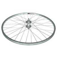 Alex Rims Mach 1 Silver 27 X 1 1/4 Inch Alexrims AP Wheelset With Sturmey Hub - 36 Spoke Silver Rim And Fixed/free Nutted Hub For Adult Cycling