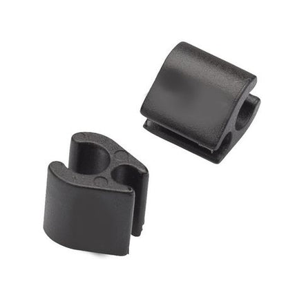 BICYCLE PARTS - CABLE ORGANISER FOR E - BIKE WIRING, NYLON, BLACK, OPEN TYPE, 3 & 5MM, SOLD INDIVIDUALLY