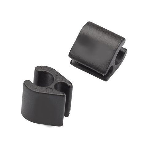 BICYCLE PARTS - CABLE ORGANISER FOR E - BIKE WIRING, NYLON, BLACK, OPEN TYPE, 3 & 5MM, SOLD INDIVIDUALLY