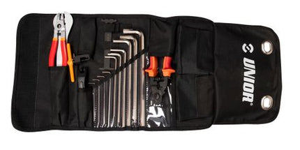 BICYCLE PARTS - UNIOR BMX TOOL ROLL SET INC 16 TOOLS - 629349 - FOR BMX - BICYCLE TOOLS, 