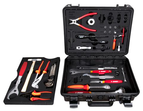 BICYCLE PARTS - UNIOR HARDCASE TOOL SET INC 43 TOOLS 629345 - FOR BMX RACE TEAM OR ENTHUSIAST - BICYCLE TOOLS, 