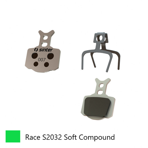 BICYCLE PARTS - BRAKE DISC PADS - MTB PREMIUM RACE PADS (EXTRA BITE), GREEN, FORMULA RO RACING | T1 RACING | R1 RACING | R1 | C1 | CR3 | T1 | RO | MEGA ETC QUALITY SINTER PRODUCT MADE IN SLOVENIA