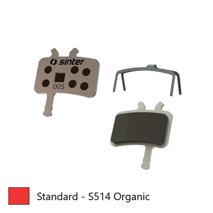 BICYCLE PARTS - BRAKE DISC PADS - MTB STANDARD PREMIUM PADS, RED, AVID JUICY 3, 5, 7 | CARBON | ULTIMATE | BB7 MECHANICAL QUALITY SINTER PRODUCT MADE IN SLOVENIA