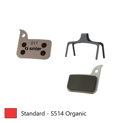 BICYCLE PARTS - BRAKE DISC PADS - ROAD & MTB PREMIUM STANDARD PADS, RED, SRAM RED, RIVAL, LEVEL ULTIMATE, APEX, FORCE, S - 700. - QUALITY SINTER PRODUCT MADE IN SLOVENIA