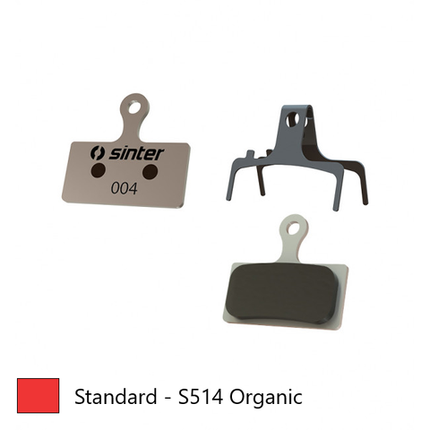 BICYCLE PARTS - BRAKE DISC PADS - MTB & ROAD STANDARD PREMIUM PADS, RED, SHIMANO G TYPE | FSA | REVER XTR BR - M9000 | BR - M9020 | BR - M987 | BR - M988 | BR - M985 | XT BR - M8100 ETC QUALITY SINTER PRODUCT