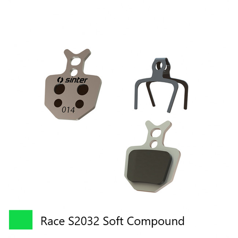 BICYCLE PARTS - BRAKE DISC PADS - MTB, RACE (EXTRA BITE) PADS, GREEN, FORMULA | ORO - QUALITY SINTER PRODUCT MADE IN SLOVENIA