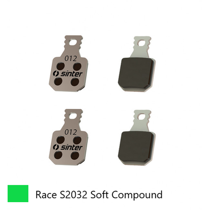 BICYCLE PARTS - BRAKE DISC PADS - MTB, RACE PADS (EXTRA BITE), GREEN, MAGURA | MT5, M 5E, MT5ESTOP, MT7, MT TRAIL(FW) - QUALITY SINTER PRODUCT MADE IN SLOVENIA