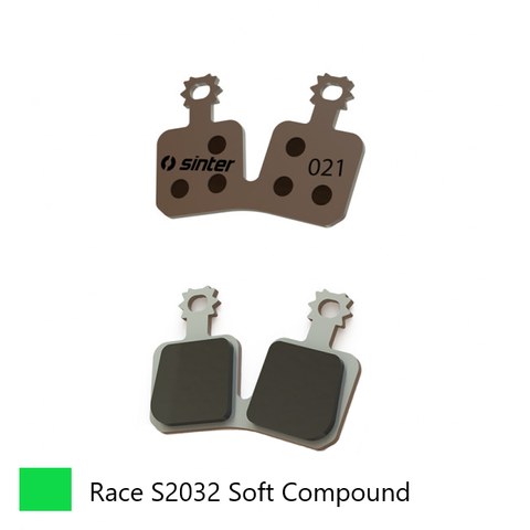 BICYCLE PARTS - BRAKE DISC PADS - MTB, RACE PADS (SOFTER COMPOUND GREATER BITE), GREEN, MAGURA MT TRAIL (FW), MT5, MT5 ESTOP, MT5E, MT7 - QUALITY SINTER PRODUCT MADE IN SLOVENIA