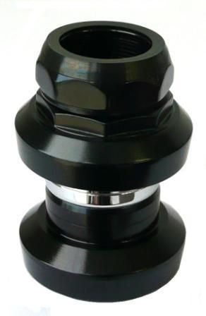 BICYCLE PARTS - HEAD SET ALLOY 1 THREADED - BLACK - 22.2 X 30.2 X 26.4MM