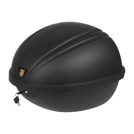 BICYCLE PARTS - BASKET - E - CARGO TRUNK, FIXED, LARGE 30 LITRE CAPACITY, LOCKABLE ( 2 UNIQUE KEYS ), WEATHER PROOF, BLACK, UNIVERSAL FITTING KIT INCLUDED