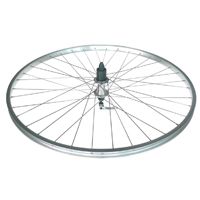 Rear 700C Silver Alloy Cassette Hub Wheel With Mach1 Spokes For 8/10 Speed - Bicycle Cycling Components
