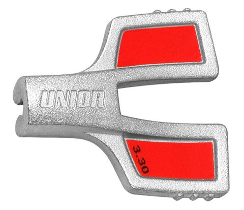 Unior 3.30mm Four Sided Spoke Wrench Tool For Wheels, Cycling Maintenance, Durable Metal Bike Repair Equipment