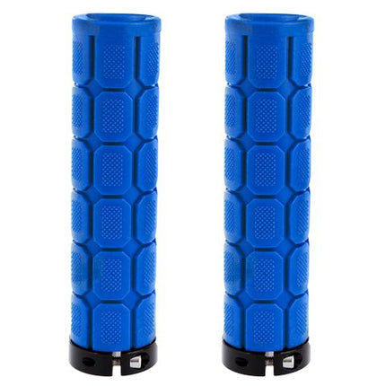 BICYCLE PARTS - GRIPS - LOCK ON FAT GRIPS DARK BLUE - LARGER DIAMETER ( OD: APROX 33MM) FOR INCREASE COMFORT & BIGGER HANDS, OXFORD PRODUCT