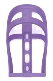 BICYCLE PARTS - BIDON CAGE - VELOCITY, VELOCAGE II, SUPER LITE, PLASTIC, PURPLE
