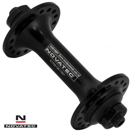 BICYCLE PARTS - HUB NOVATEC, SEALED BEARING, FRONT, Q/R, ROAD, ALLOY BLACK 32H (100MM OLD)