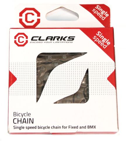 BICYCLE PARTS - CHAIN - SINGLE SPEED - CLARKS - 112L - BROWN - W/CONNECT LINK