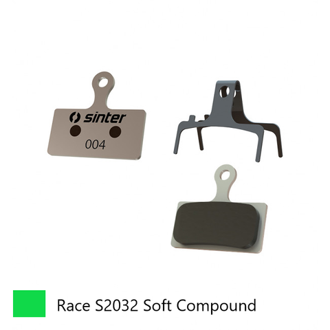 BICYCLE PARTS - BRAKE DISC PADS - MTB & ROAD PREMIUM RACE PADS (EXTRA BITE), GREEN, SHIMANO G TYPE | FSA | REVER XTR BR - M9000/BR - M9020/BR - M987/BR - M988/XT BR - M8100 ETC. QUALITY SINTER PRODUCT MADE IN SLOVENIA