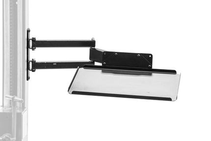 Unior Laptop Holder Mount With Foldable Arm - 16 Inch, Metal, Black - Essential Tool For Mechanics & Technicians