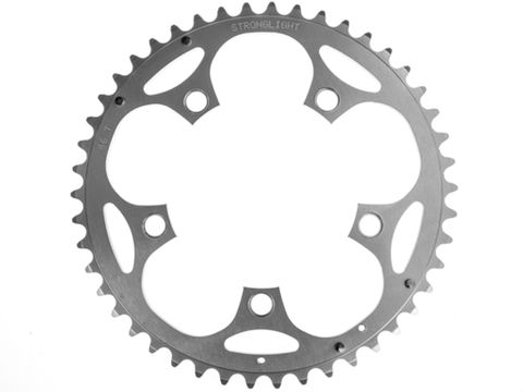 Stronglight Silver Road Chainring 46T 110mm BCD 5 Hole For 9/10 Speed Cycling Bike Crankset Aluminum Durable